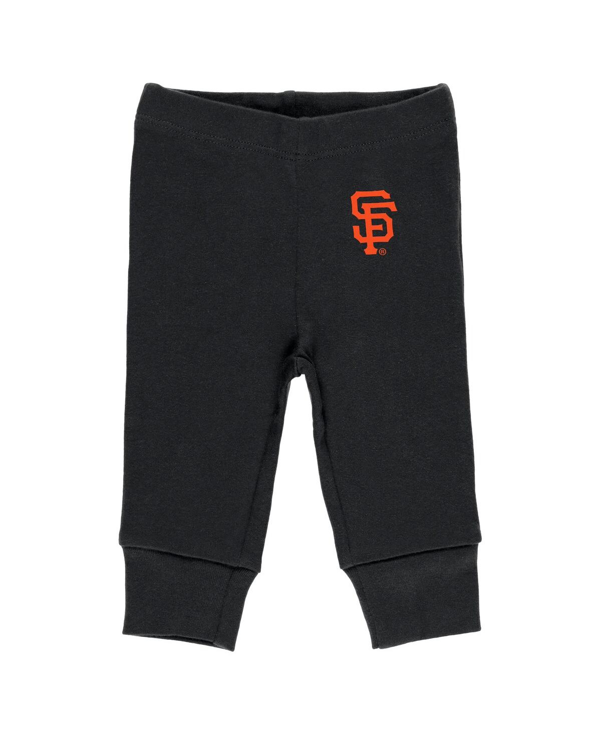 Shop Wear By Erin Andrews Baby Boys And Girls  Gray, White, Black San Francisco Giants Three-piece Turn Me In Gray,white,black