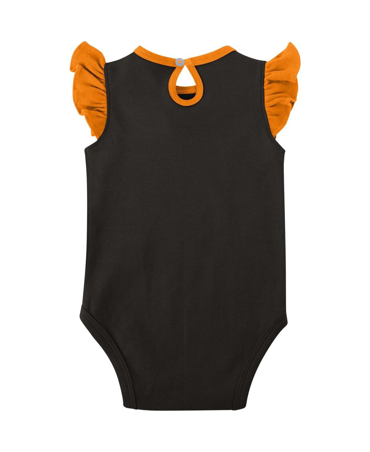 Shop Outerstuff Baby Girls Tennessee Orange, Black Tennessee Volunteers Spread The Love 2-pack Bodysuit Set