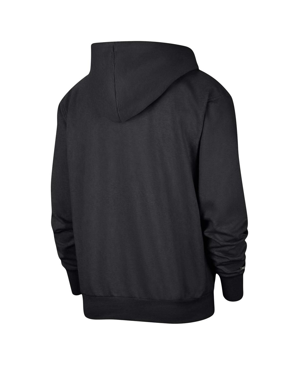 Shop Nike Men's  Black Brooklyn Nets Authentic Performance Pullover Hoodie