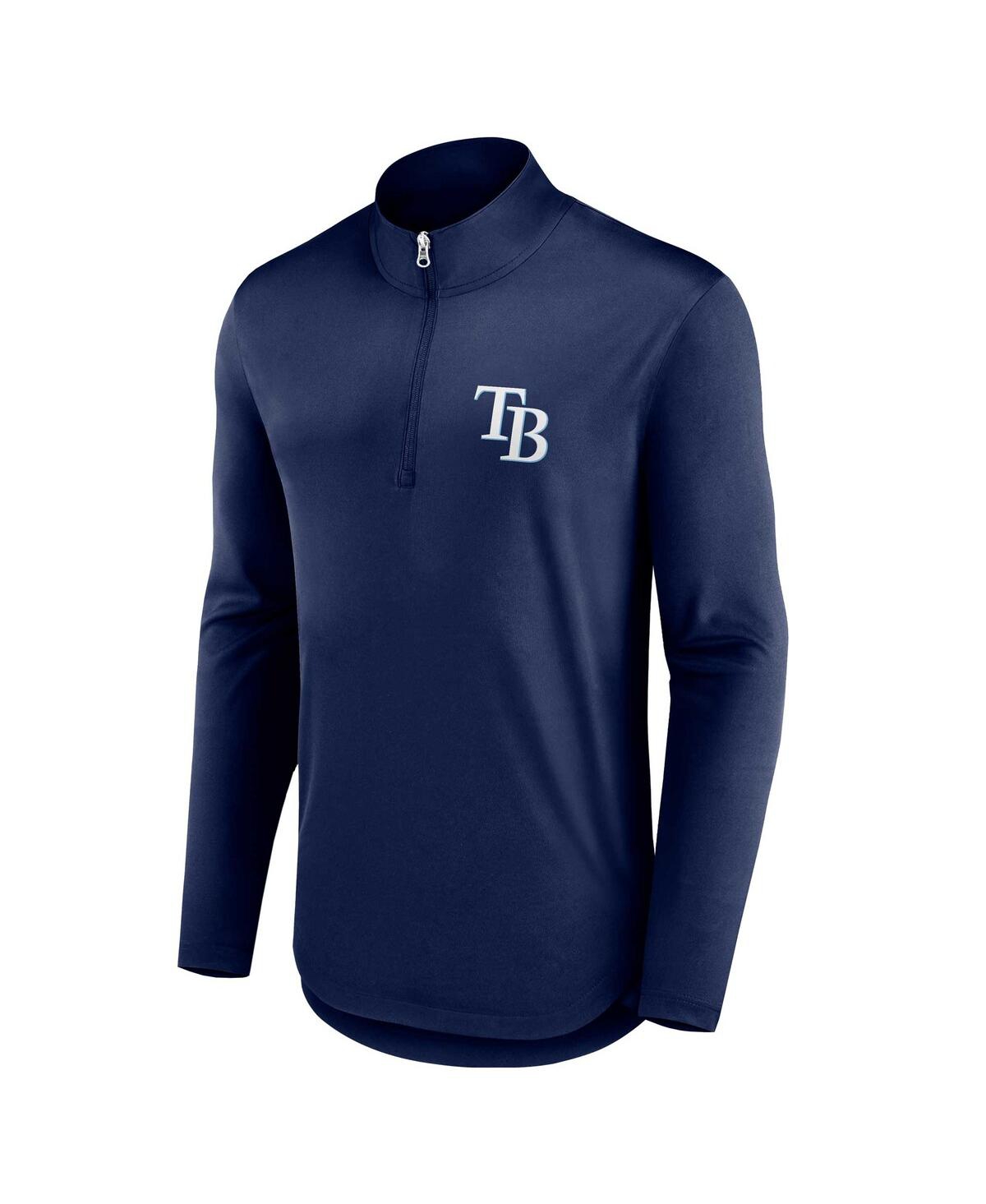 Men's FanaticsTampa Bay Rays Quarterback Quarter-Zip Top - Navy