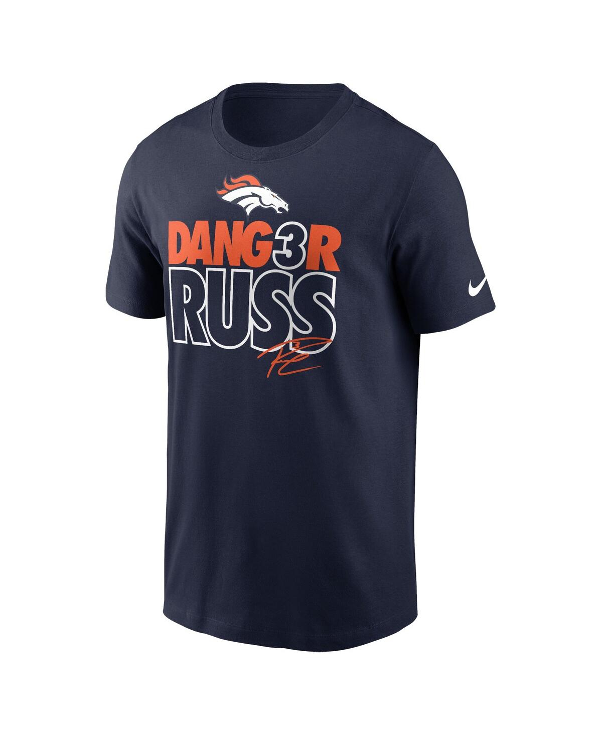 Men's Nike Russell WilsonDenver Broncos Player Graphic T-shirt - Navy