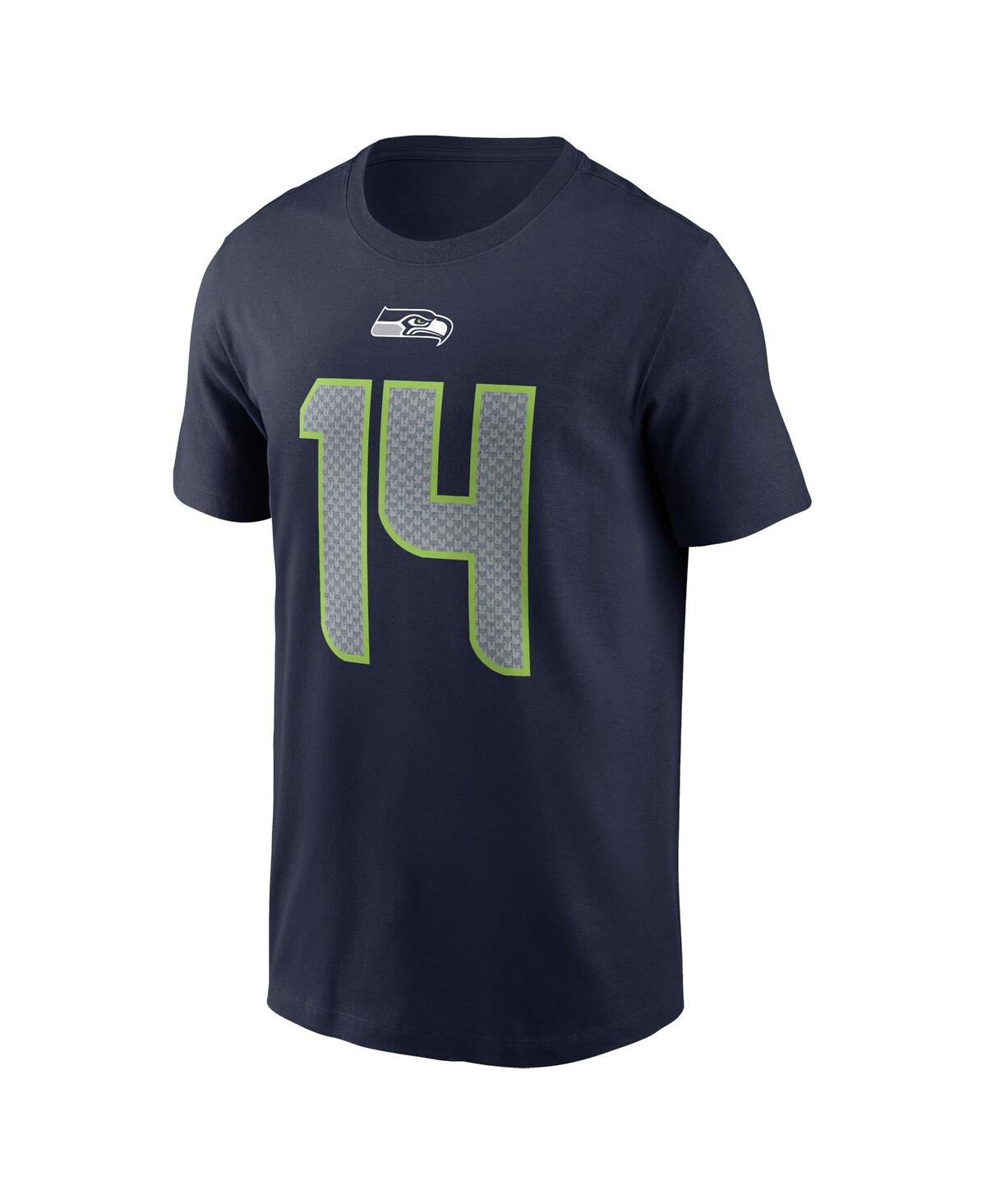 Nike Men's Dk Metcalf Navy Seattle Seahawks Player Name Number Long Sleeve T-shirt In Navy