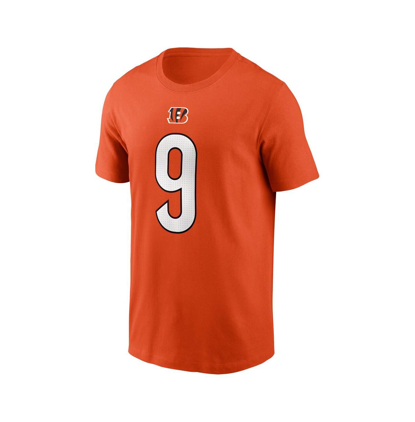 Мужская футболка Nike Joe Burrow Orange Cincinnati Bengals Player Name and Number — фото 3