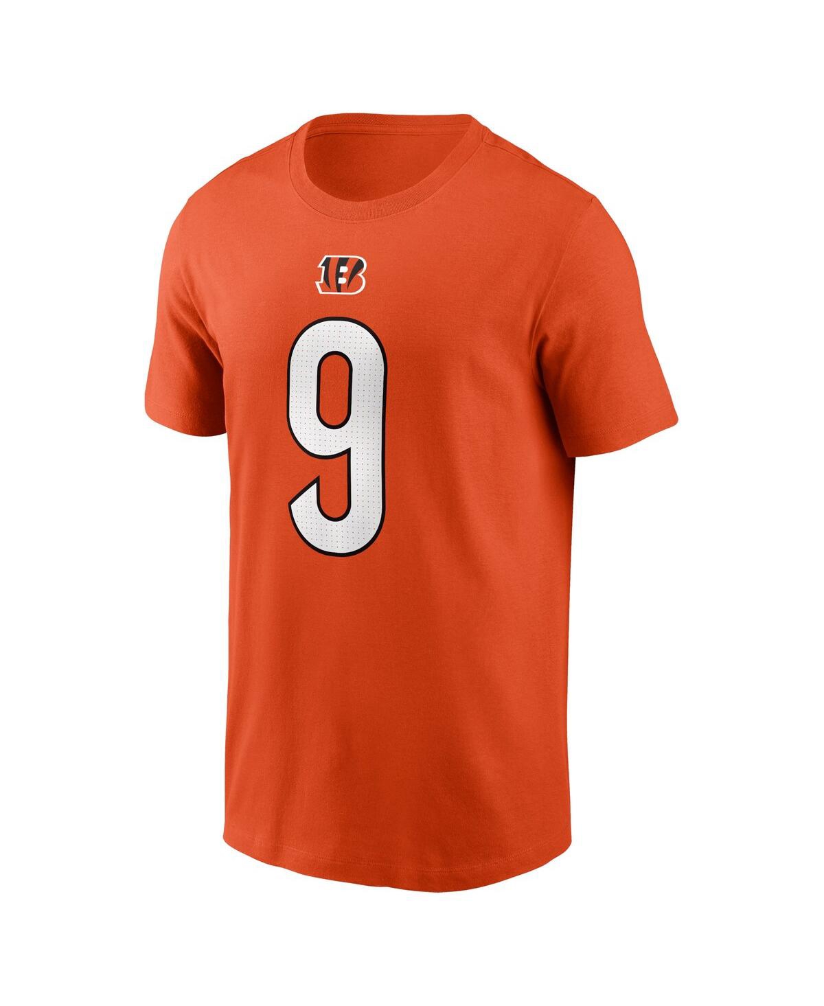 Men's Nike Joe BurrowCincinnati Bengals Player Name and Number T-shirt - Orange