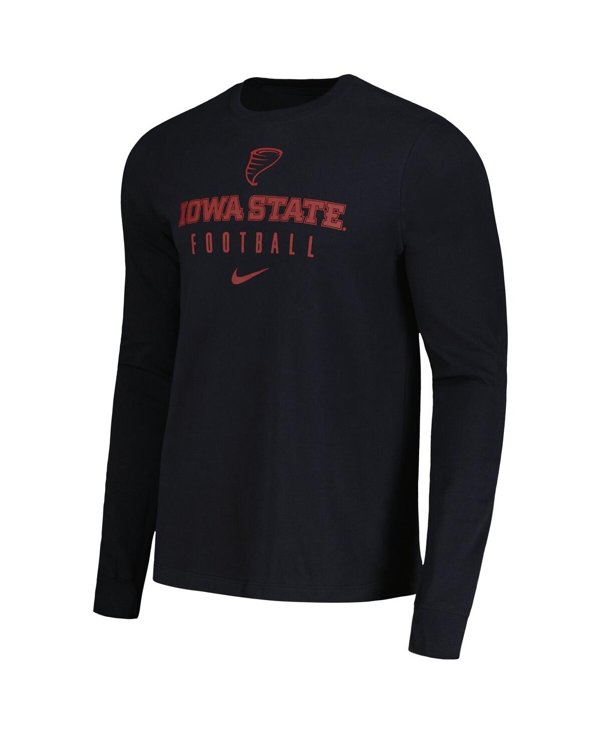Shop Nike Men's  Black Iowa State Cyclones Changeover Long Sleeve T-shirt