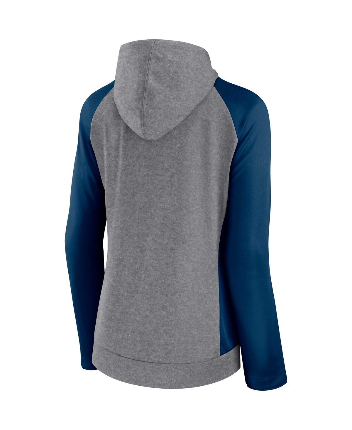 Women's Fanatics College Navy Chicago Bears Blind Side Lightweight Full-Zip Hoodie - College Navy