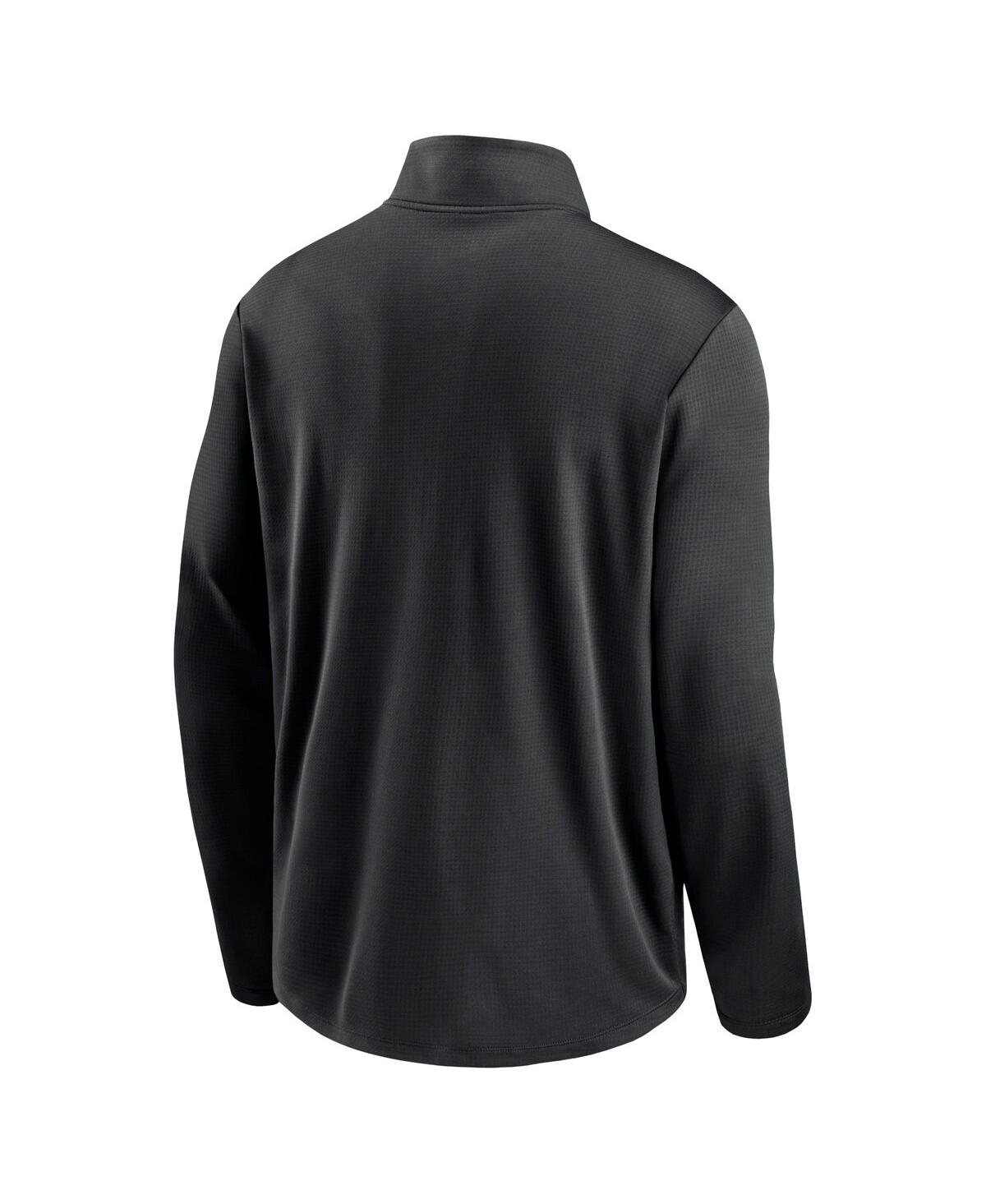 Men's NikeColorado Rockies Agility Pacer Lightweight Performance Half-Zip Top - Black