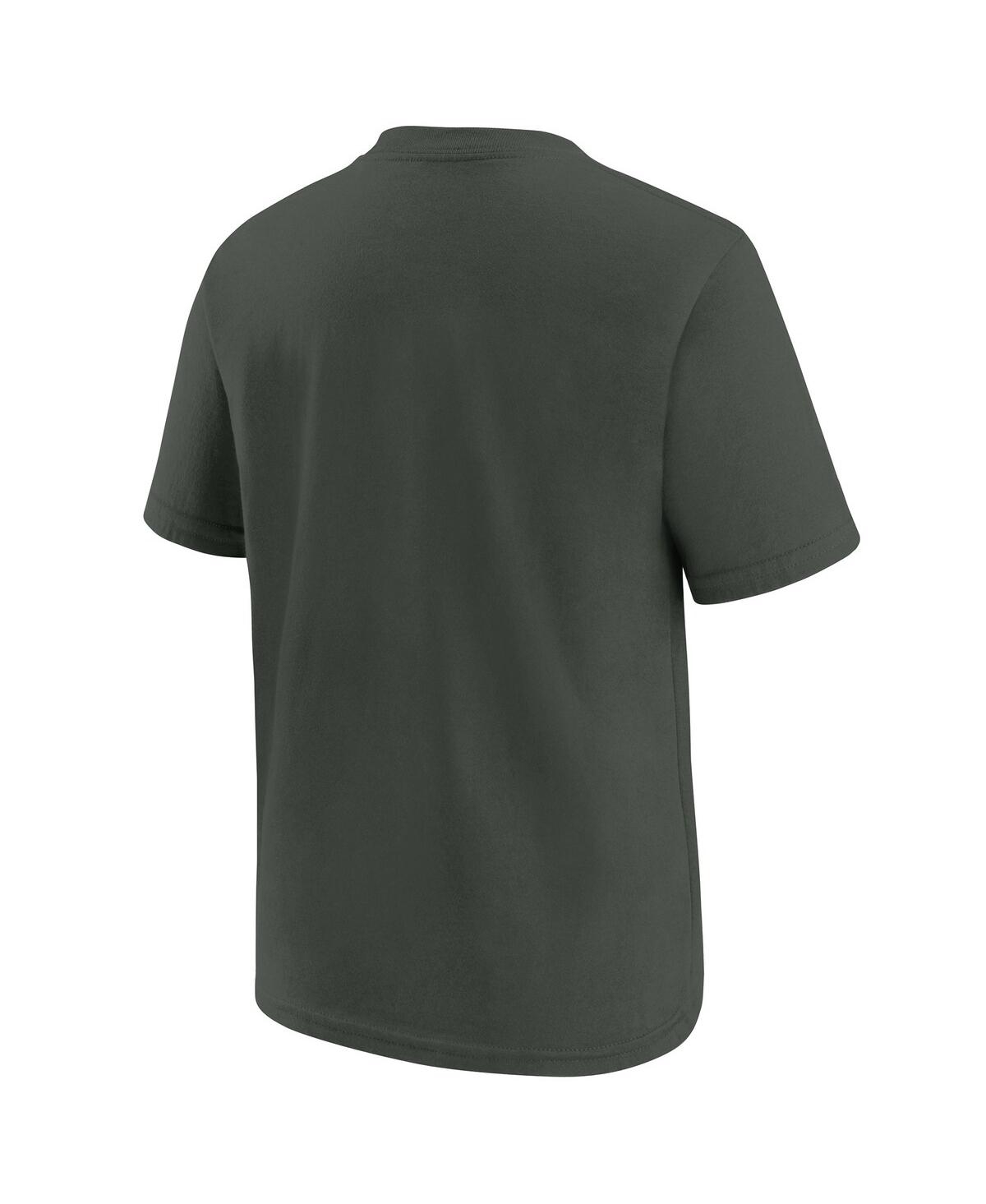 Nike Big Boys  Anthracite Cincinnati Bengals 2021 Afc Champions Locker Room Trophy Collection T-shirt In Anthracite