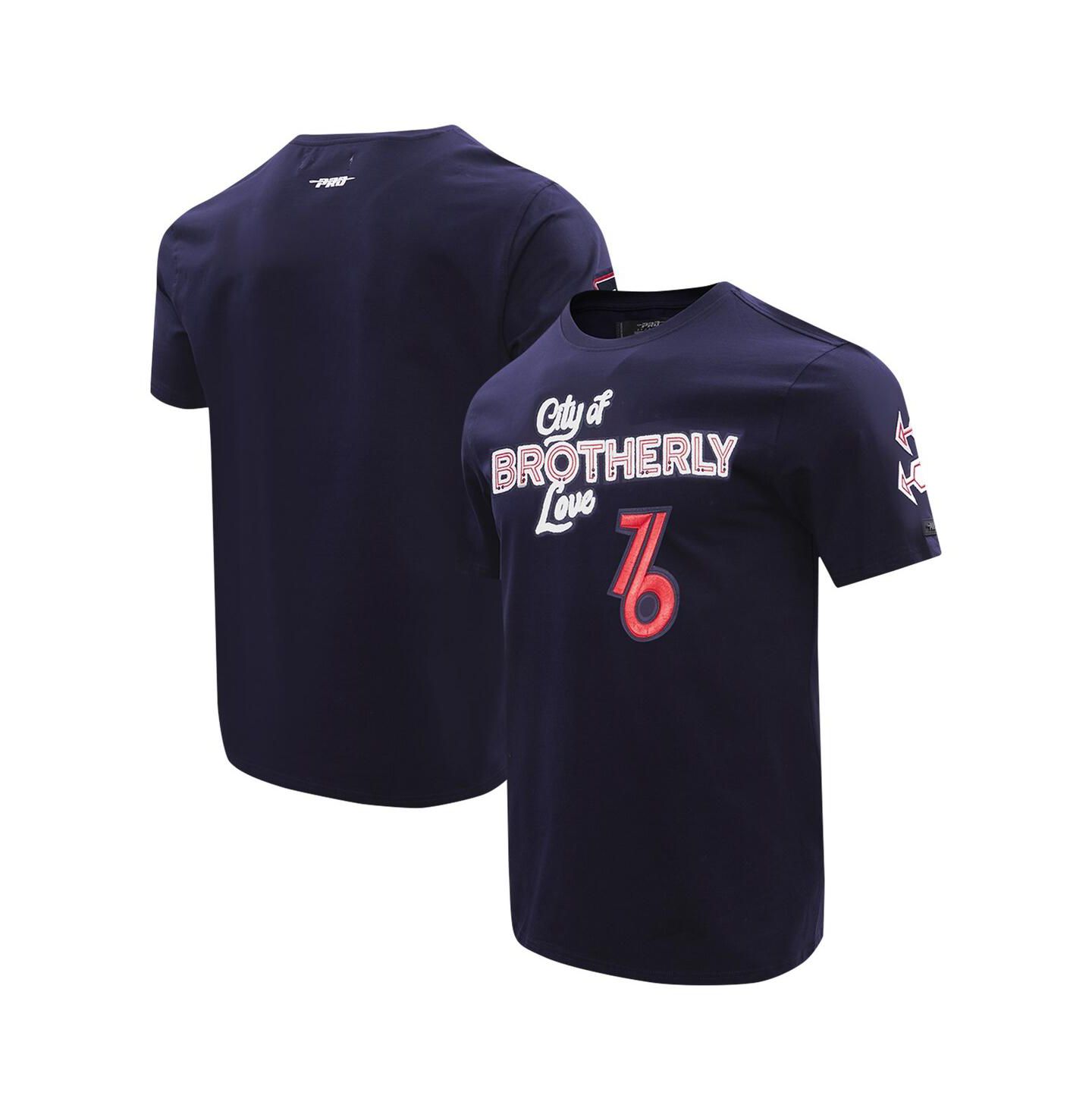 Мужская футболка Pro Standard Navy Philadelphia 76ers 2023 City Edition — фото 1