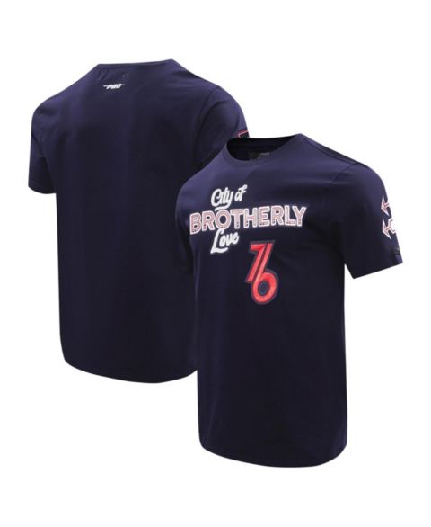 Мужская футболка Pro Standard Navy Philadelphia 76ers 2023 City Edition