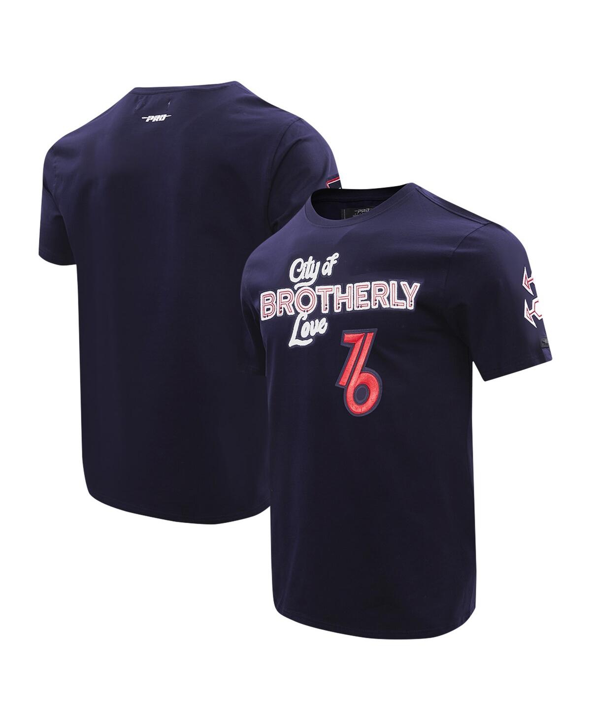 Pro Standard Men's  Navy Philadelphia 76ers 2023 City Edition T-shirt In Navy