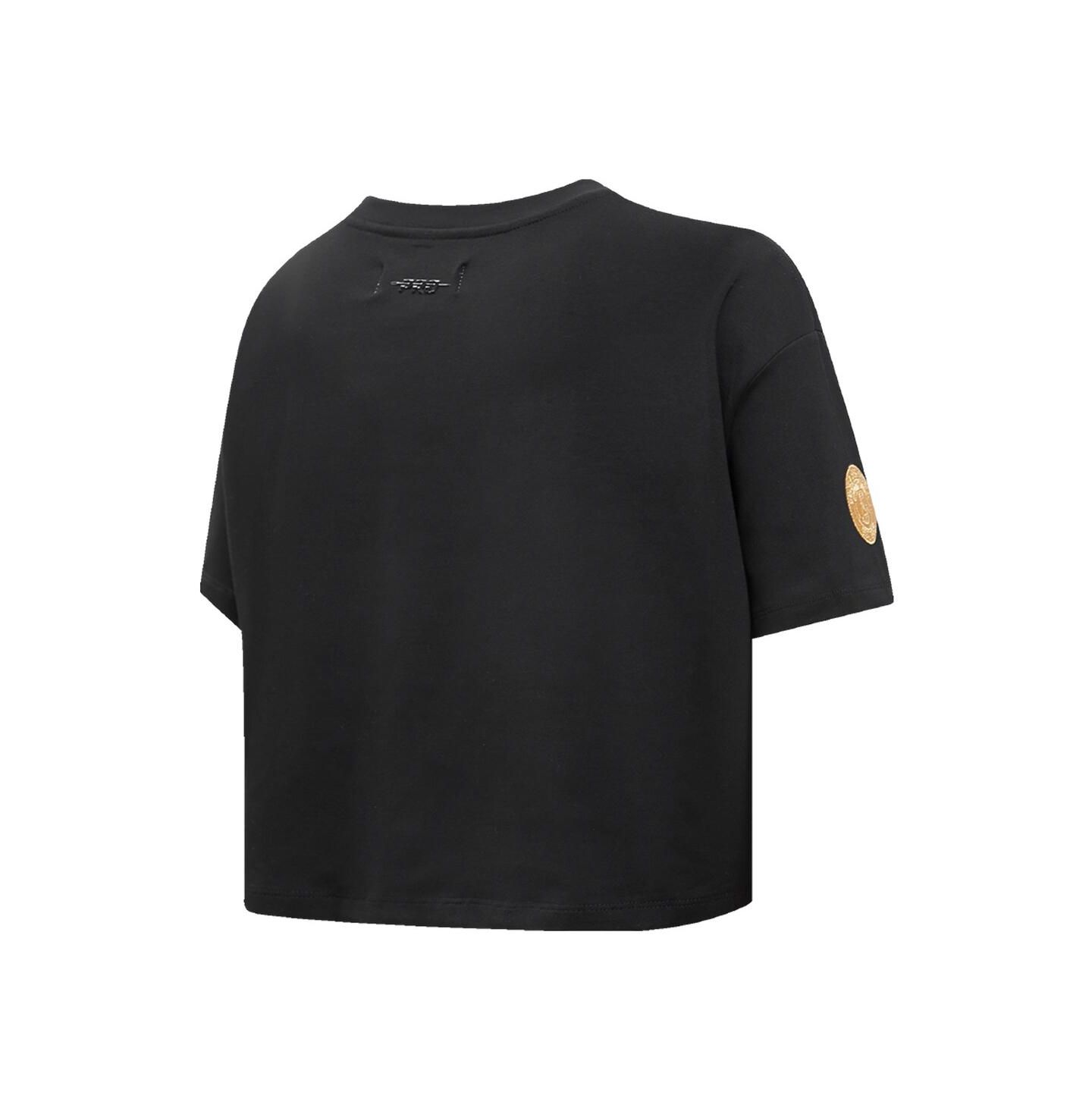 Женская футболка Pro Standard Black Milwaukee Bucks Holiday Glam Boxy — фото 2