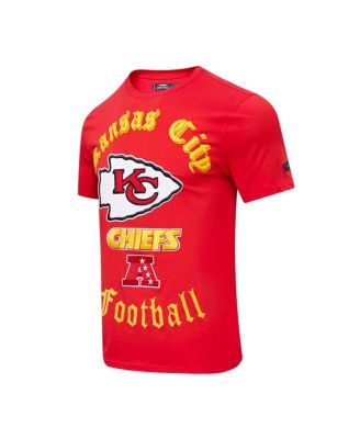 Men's Red Kansas City Chiefs Old English T-shirt