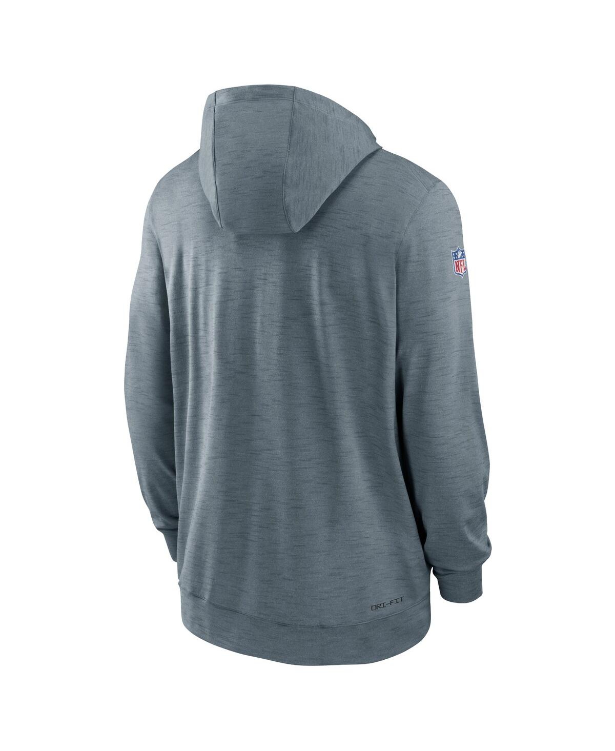 Men's NikeSan Francisco 49ers Sideline Team Pop Full-Zip Hoodie Jacket - Heather Gray