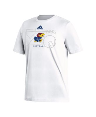 Men's White Kansas Jayhawks Locker Lines Softball Fresh T-shirt