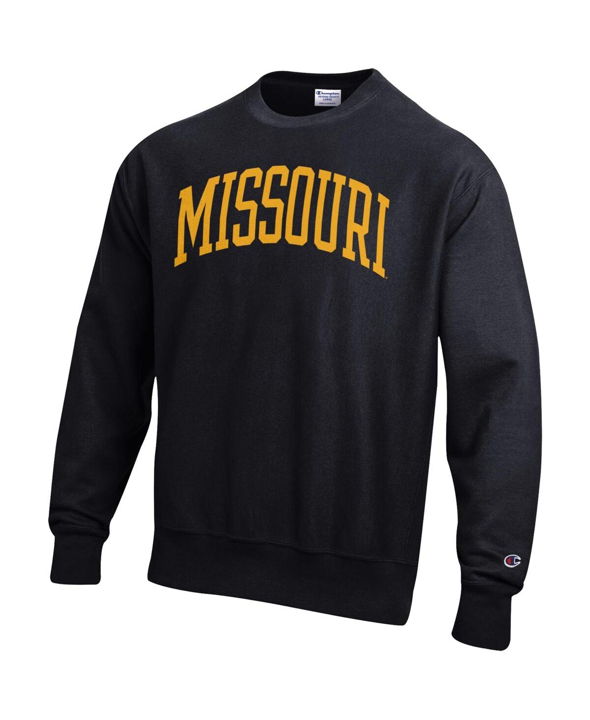 Men's ChampionMissouri Tigers Arch Reverse Weave Pullover Sweatshirt - Black