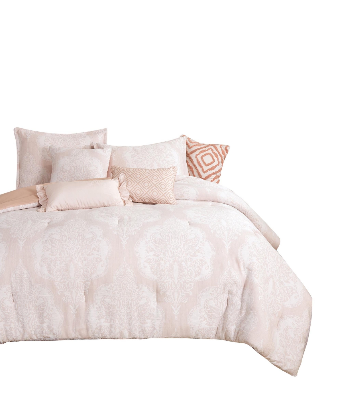 MarCielo 7 Pcs Bedding Comforter Set Chiara -