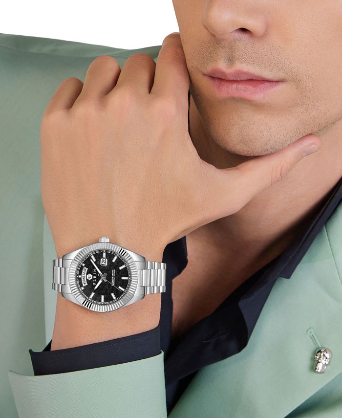 Philipp Plein Gray Stainless Steel Dress Watch