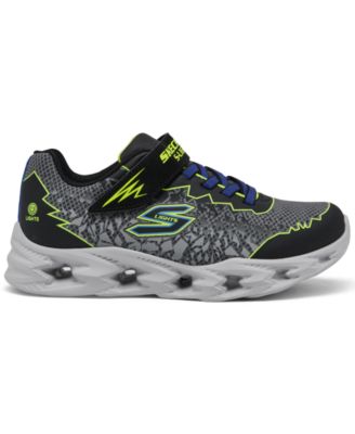 Skechers Little Boys Vortex 2.0 - Zorento Fastening Strap Light-Up Casual Sneakers from Finish Line