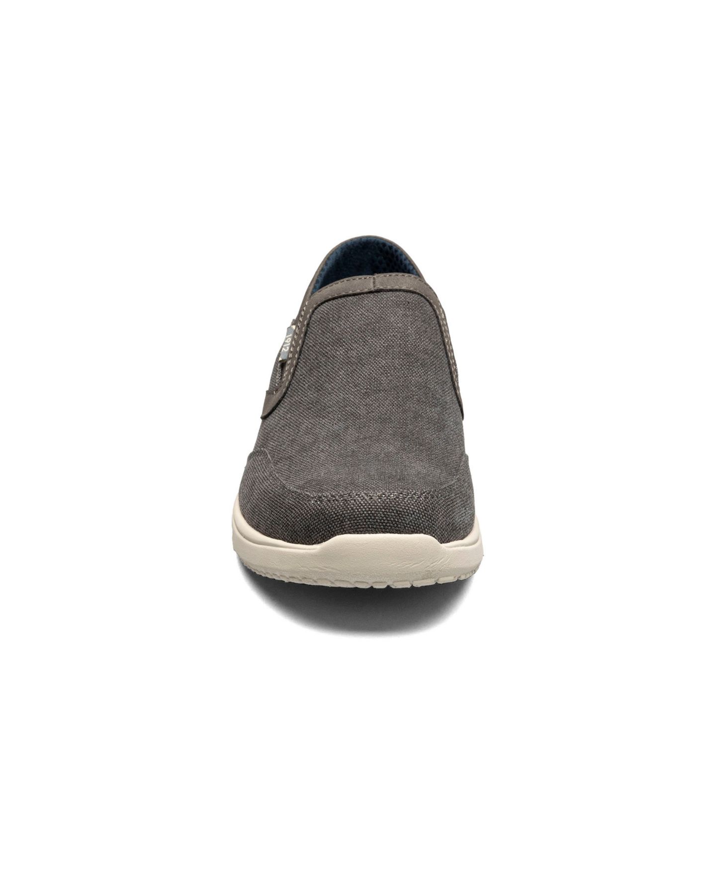 Мужские туфли Nunn Bush Conway Ez Canvas Moc Toe Slip On, цвет: Графитовый металлик — фото 6