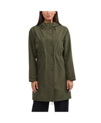 Ellen Tracy Concealed Hood Rain outlets Jacket