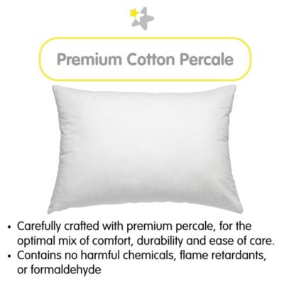 Cotton Percale 2-Pack Pillow, Toddler
