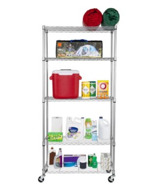 UltraDurable 5-Tier NSF Steel Wire Shelving System