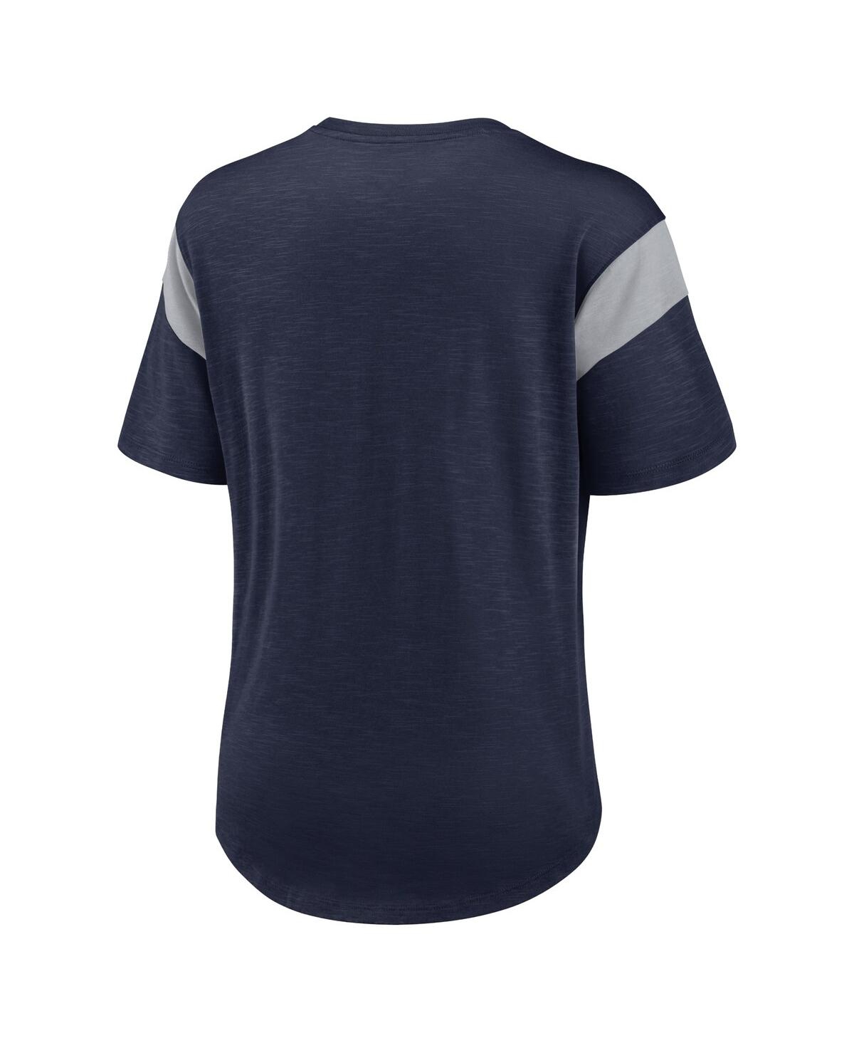 Women's NikeDallas Cowboys Primary Logo Fashion Top - Heather Navy