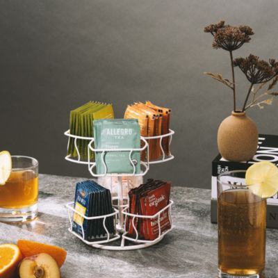 Tea Bag 2 Tier Lazy Susan Organizer