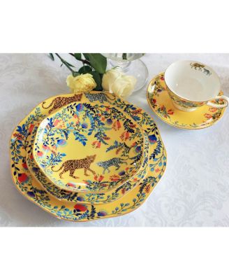 Amazon Rainforest Bone China Plates, Set of Three