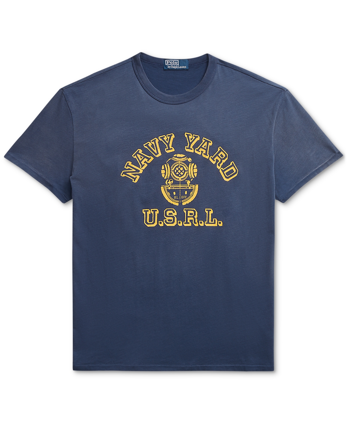 Shop Polo Ralph Lauren Men's Classic-fit Jersey Graphic T-shirt In Dark Cobalt