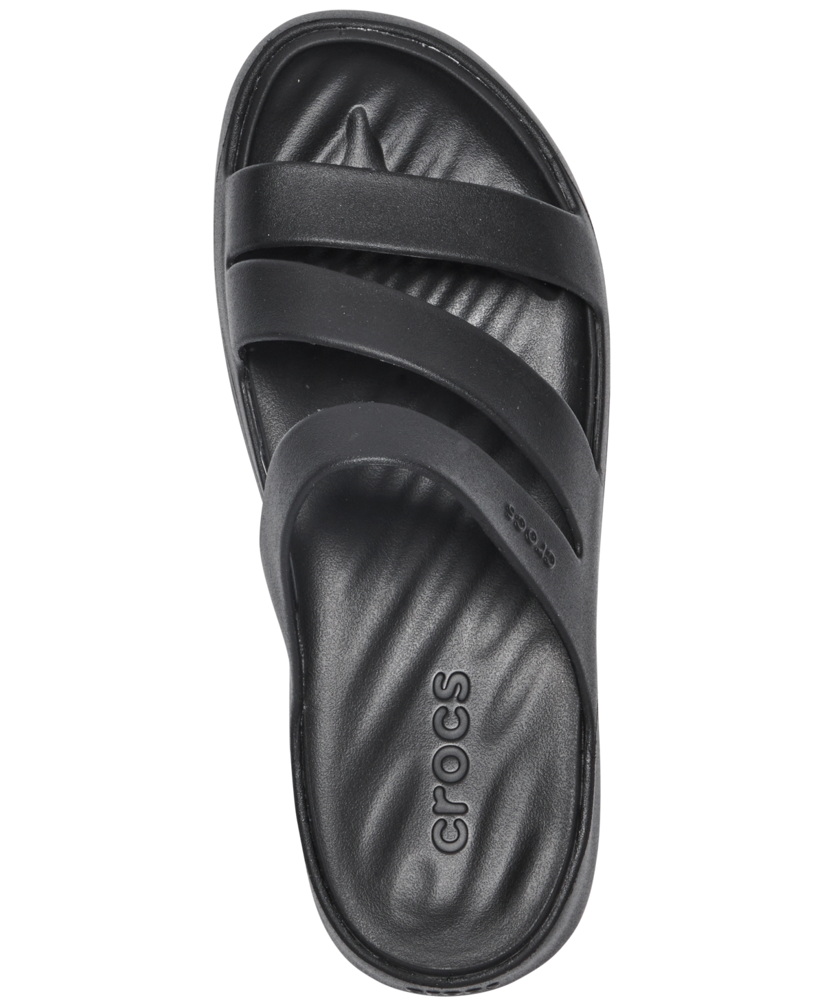 Crocs Women's Getaway Casual Strappy Sandals From Finish Line In Black