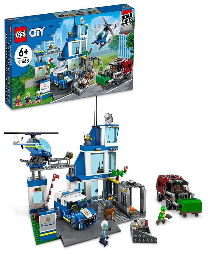 LEGO® City 60316 Police Station Toy Building Set with Police and Crook ...
