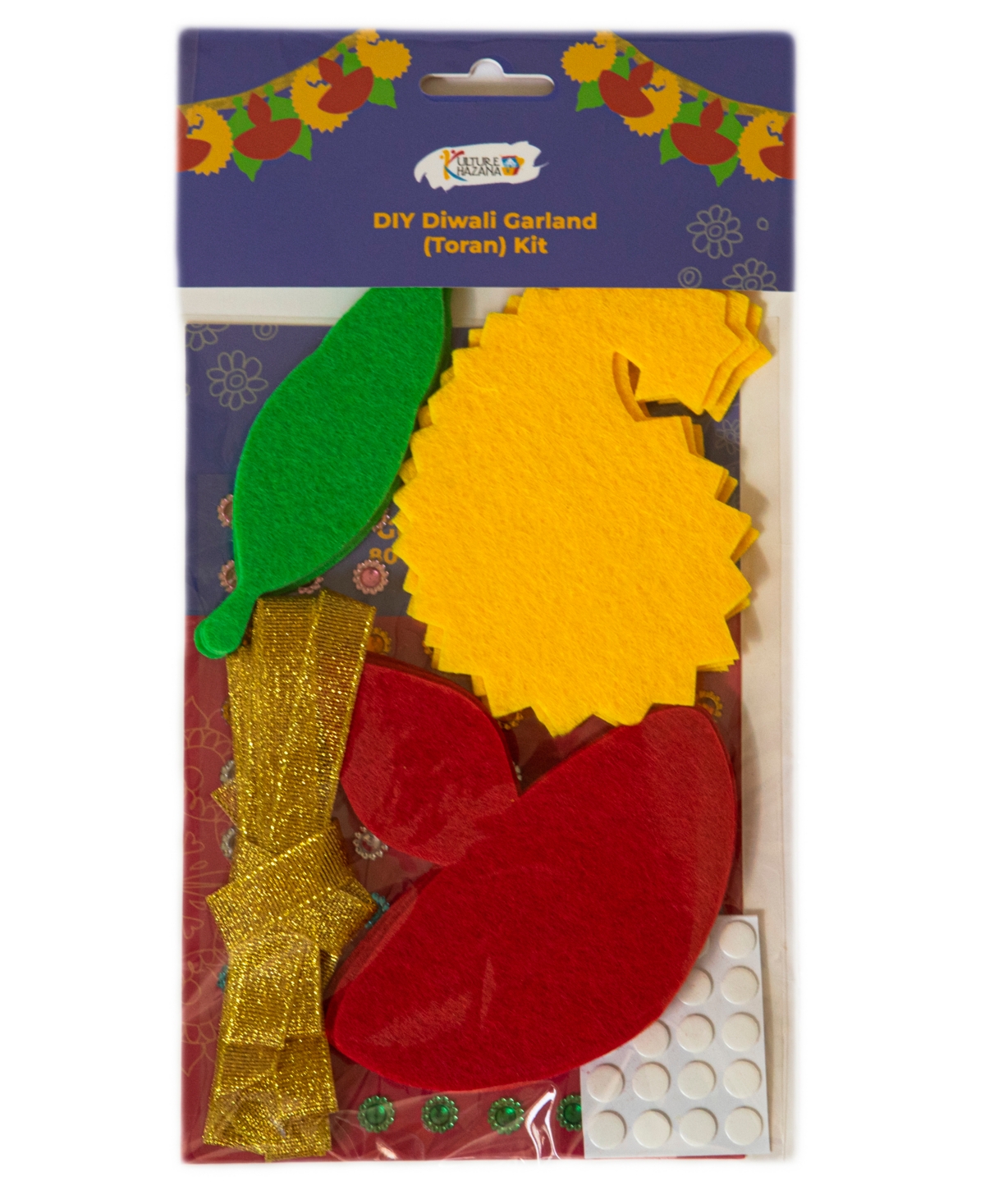 Shop Kulture Khazana Diwali Diy Garland Toran Kit, Felt Pieces Included In Mutli