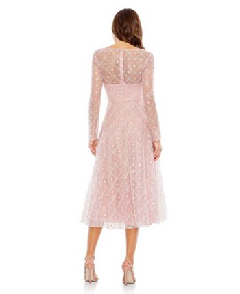 Mac Duggal Style 93653 Illusion Cape Sleeve Embellished Gown Dress