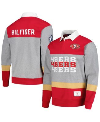 Men's Tommy Hilfiger Scarlet San Francisco 49ers Connor Oversized Rugby ...