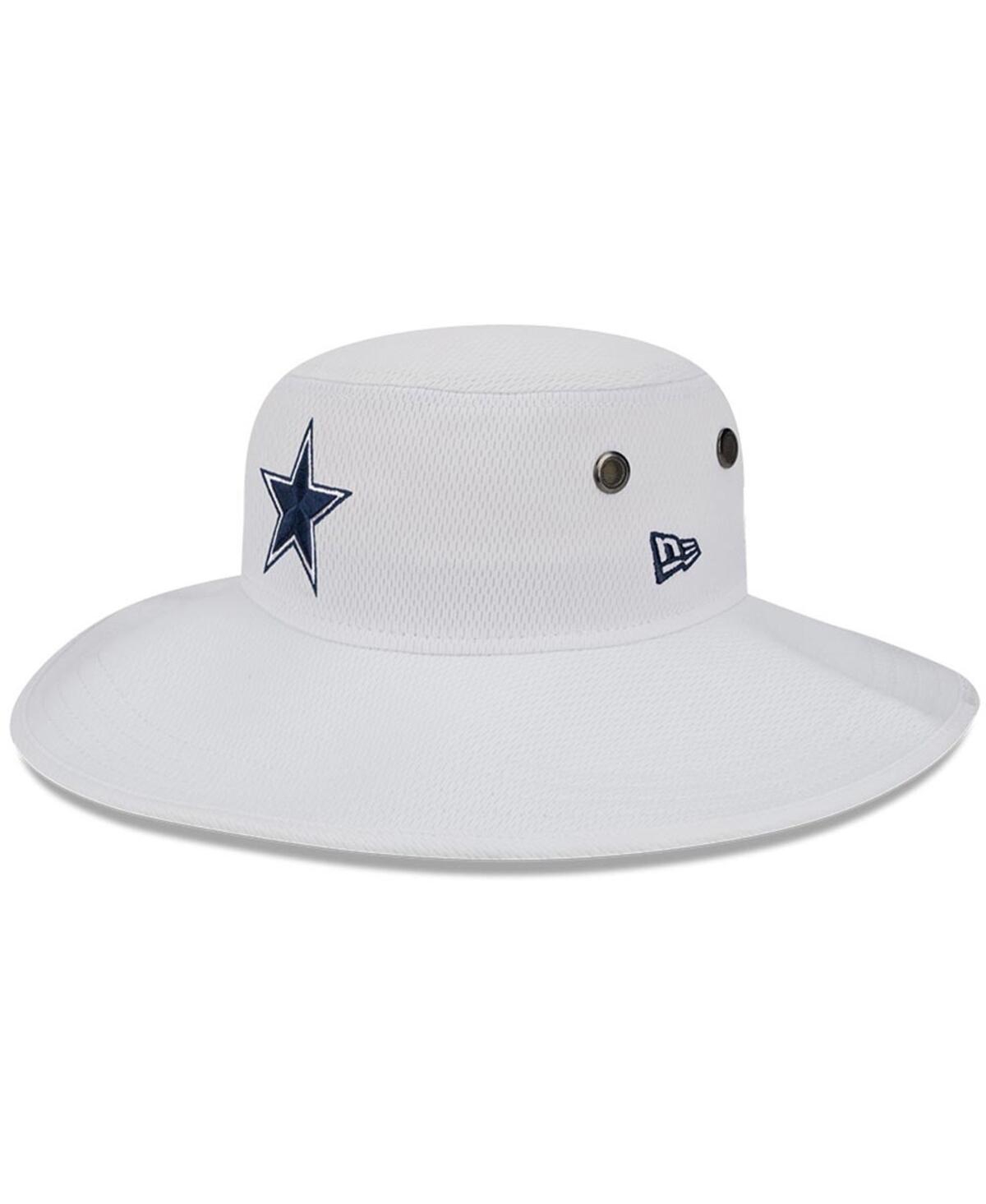 New Era White Dallas Cowboys 2023 Nfl Training Camp Panama Bucket Hat In White