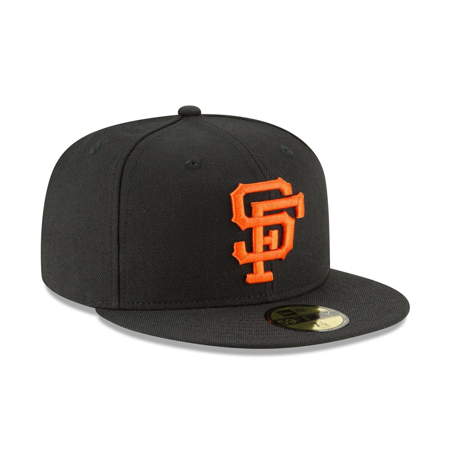 Мужская кепка New Era Black San Francisco Giants Cooperstown Collection Wool 59FIFTY Fitted Hat — фото 3