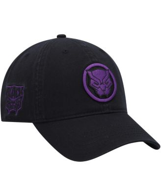 Men's Black Black Panther Dad Adjustable Hat