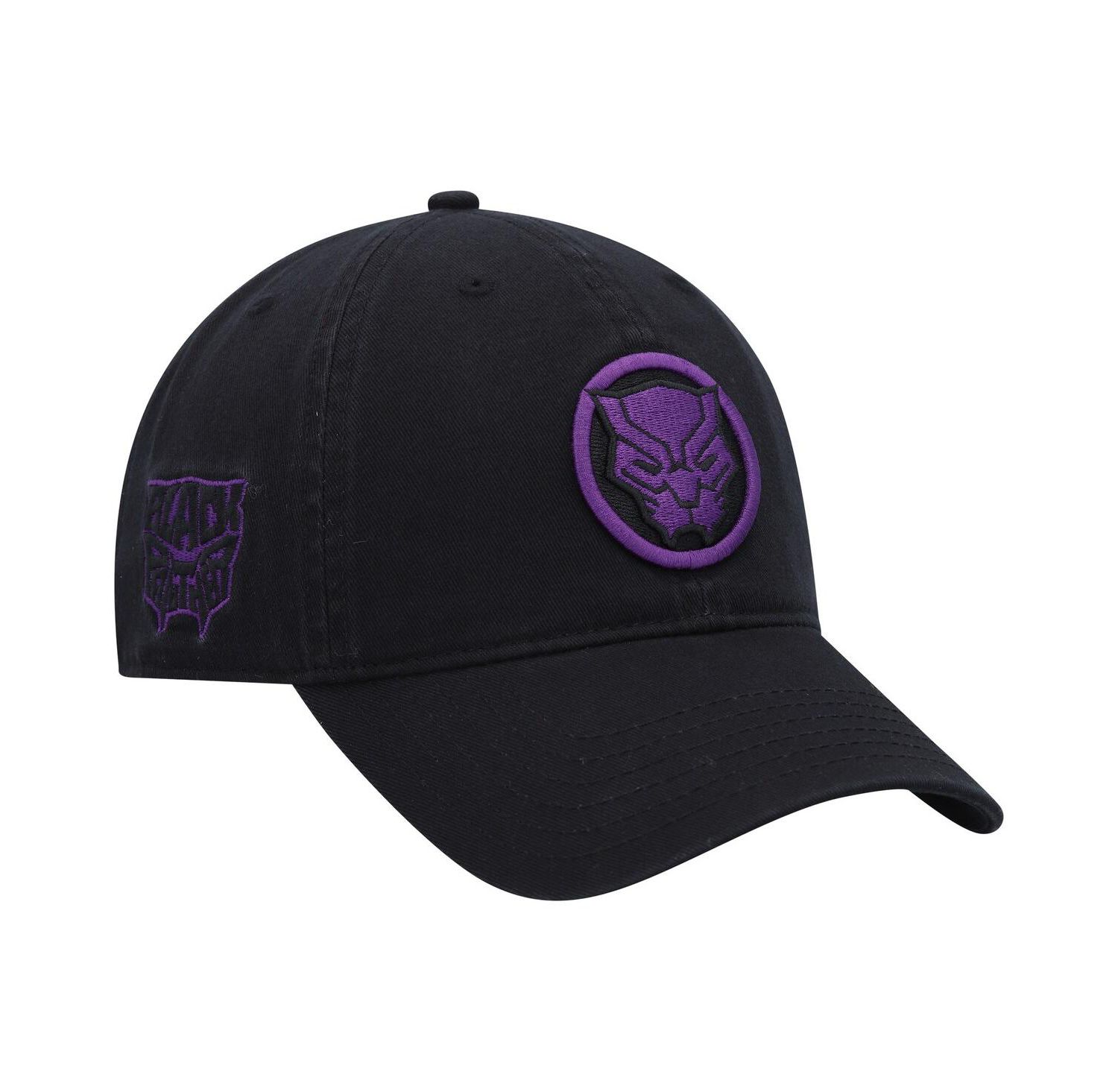 Men's Black Black Panther Dad Adjustable Hat