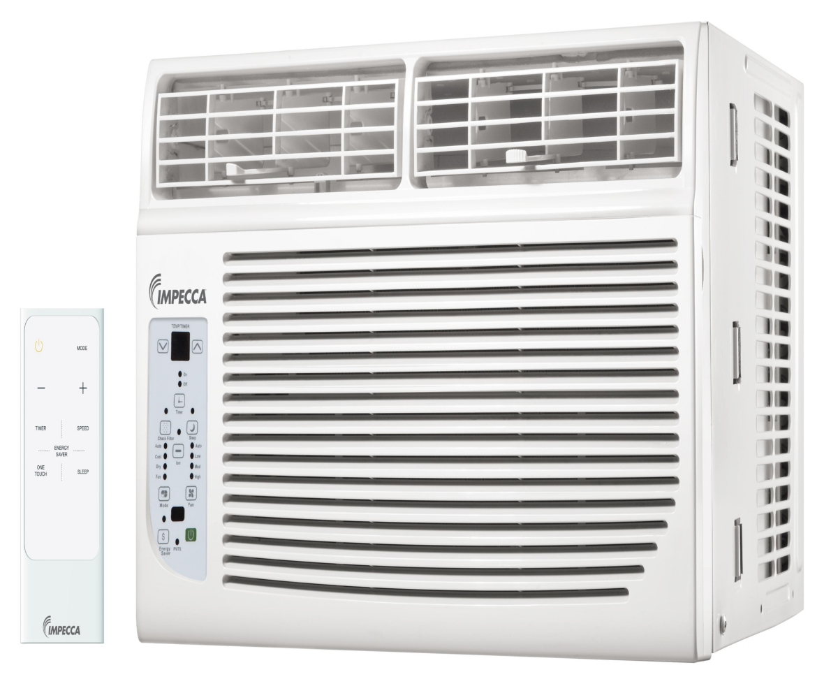 Impecca 6,000 Btu, Window Air Conditioner w/ Digital Control with Remote Control - Off-White