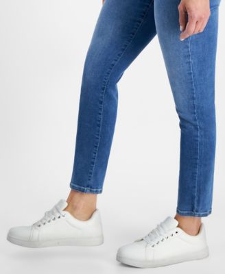 Petite Mid Rise Slim Leg Jeans, Created for Macy's