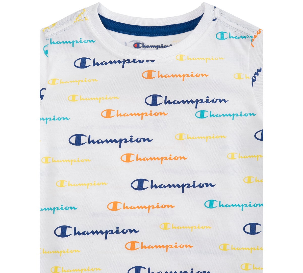 Champion Toddler & Little Boys Short-Sleeve Printed T-Shirt & Fleece Shorts, 2 Piece Set