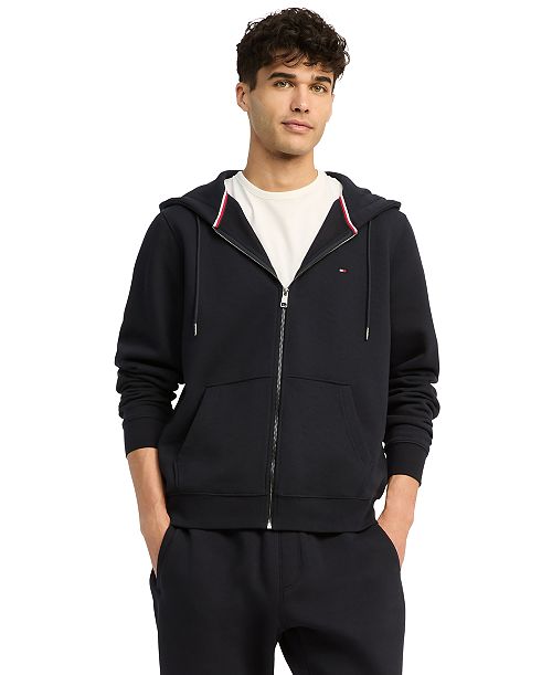alfani Tommy Hilfiger Men's Long Sleeve Zip-Front Flag Logo Hoodie Men's Fashion & Accessories