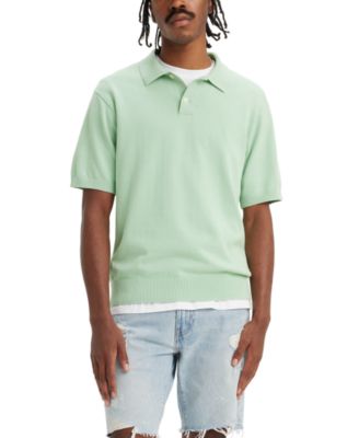 Levi's - Men's Relaxed-Fit Solid Sweater-Knit Polo Shirt