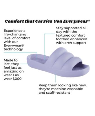 Women's Molded Puffy Slide with Everywear