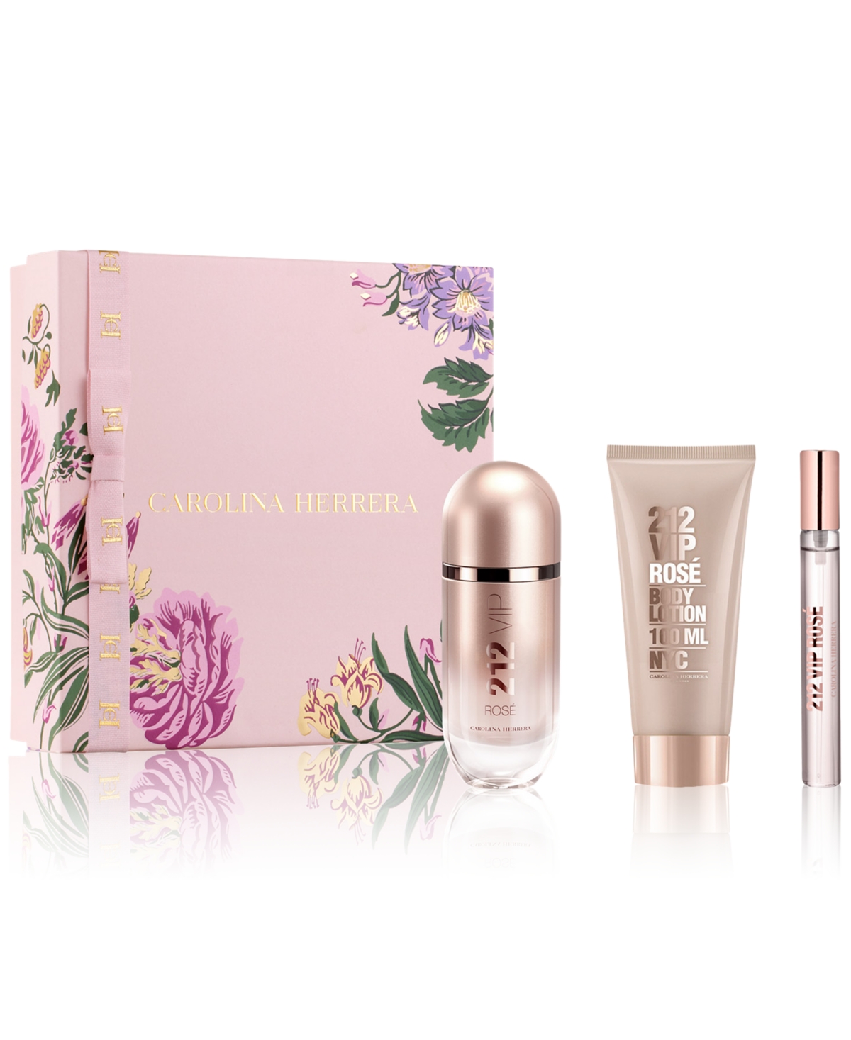 Shop Carolina Herrera 3-pc. 212 Vip Rose Eau De Parfum Gift Set In No Color