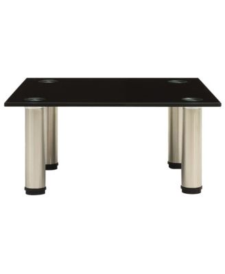 TV Stand Black 15.7"x13.8"x6.7" Tempered Glass