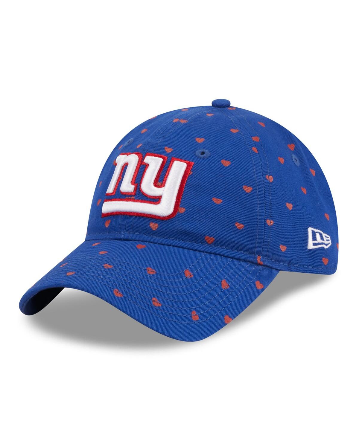 Shop New Era Little Girls  Royal New York Giants Hearts 9twenty Adjustable Hat