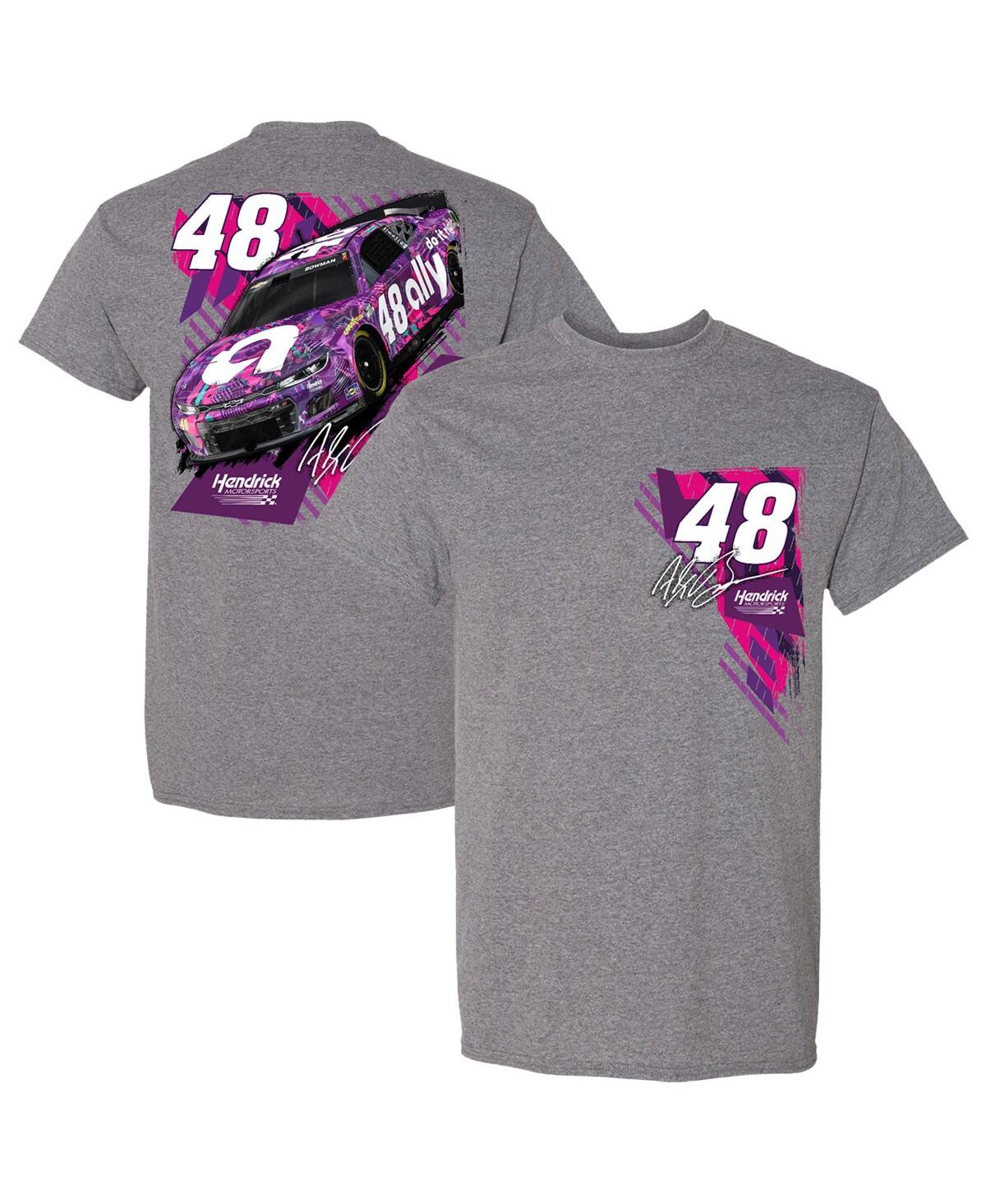 Men's Hendrick Motorsports Team Collection Heather Charcoal Alex Bowman Ally T-shirt - Heather Charcoal